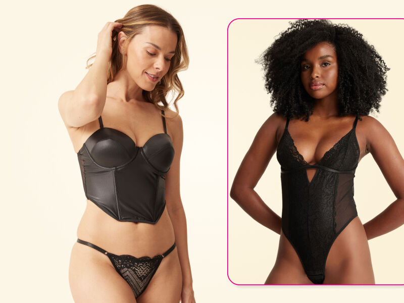 Modelos usando lingerie moderna e sensual