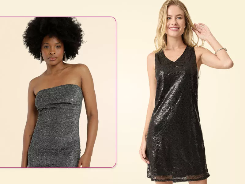 Vestidos brilhantes para festas