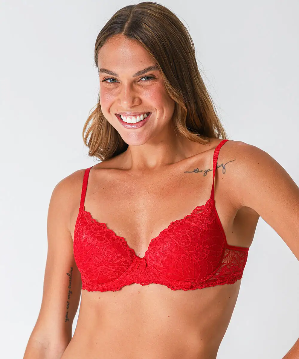 Sutiã De Renda Com Base E Com Bojo Marisa